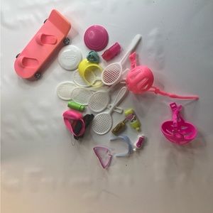 Barbie fashion doll accessories sports lot
